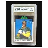 1986 Topps Traded Jose Canseco rookie card