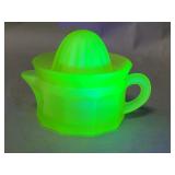 Uranium glass reamer juicer