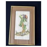 Framed Michael Schofield signed print