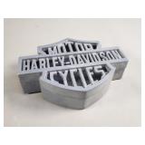 Vintage pewter Harley Davidson trinket box