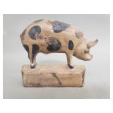 Cast iron pig doorstop