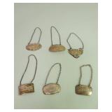 Sterling silver bottle tags