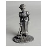 Franklin Mint "The Gibson Girl" pewter figure