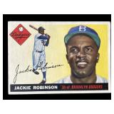 1955 Topps Jackie Robinson baseball card.