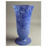 Speckled pattern art glass vase