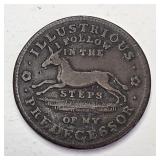 1837 Hard Times Token "I Follow In The Steps Of