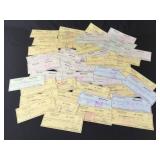 Collection of signed War Eagle checks