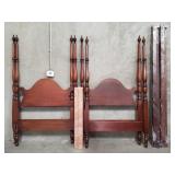 Federal-style mahogany twin size bed