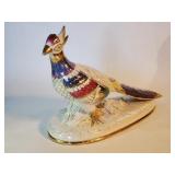 Vintage hand painted porcelain pheasant