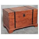 Antique pine storage chest