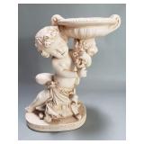 Vintage Alexander Backer chalkware cherub statue