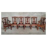Group of chippendale-style mahogany child