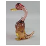 Vintage hand blown duck figure
