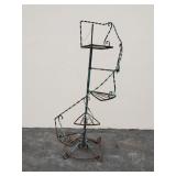 Vintage wrought iron plant stand