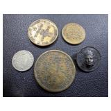 Celluloid Starch Co. Advertising Token, Taurus