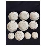 Lot of 10 vintage German Rosenthal plates
