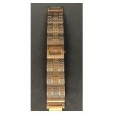 Vintage Kessaris bronze-tone quartz bracelet watch
