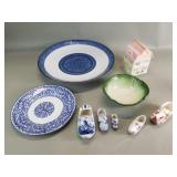 Group of porcelain and ceramic items; bowl,