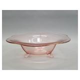 Fostoria style Pink depression glass bowl