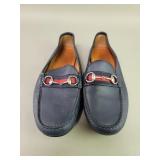 Gucci navy blue loafer