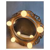 Vintage Underwriters lamp makeup mirror