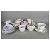 Vintage tooth cups and saucers