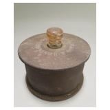 Brass trench art trinket box