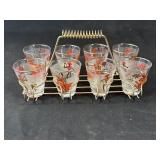 Vintage Libbey barware glass set