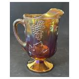 Vintage carnival glass pitcher