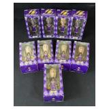 Lot of 9 Laker bobble heads