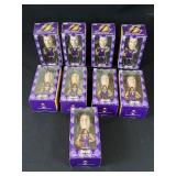 Lot of 9 Laker bobble heads