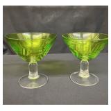 Michael Weems hand-blown etched glasses
