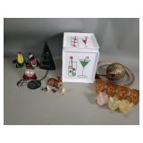 Group of miscellaneous vintage holiday items,
