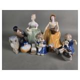 Group of porcelain figurines
