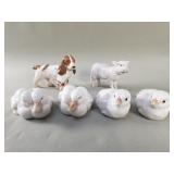 Group of royal Copenhagen  porcelain figurines