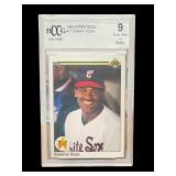 1990 upper deck Sammy Sosa rookie graded 9.