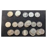 28 Washington Silver Quarters 1942 - 1964