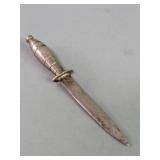 Mexican sterling silver miniature dagger