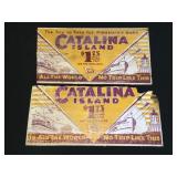 Antique 1932 Catalina Island steamer ship posters