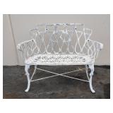 Aluminum patio bench