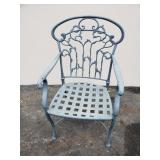 Vintage iron patio chair
