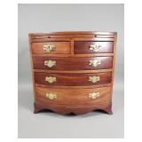 Vintage wood jewelry chest