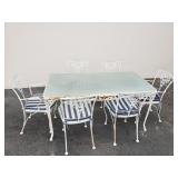 Vintage iron patio set