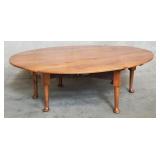 Vintage pine drop leaf coffee table