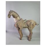 Tang Dynasty style cast iron and terracotta