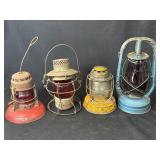 Lot of vintage kerosene lantern