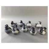 Group of Goebel porcelain bird figurines