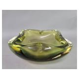 Vintage Murano style glass ashtray