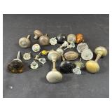 Lot of vintage doorknobs