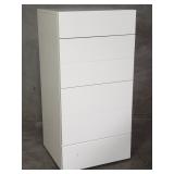 Silenia Italian white lacqucered chest of drawers